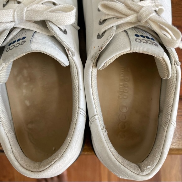 ecco White Leather Sneaker Size: 44 extra wide - Picture 8 of 9
